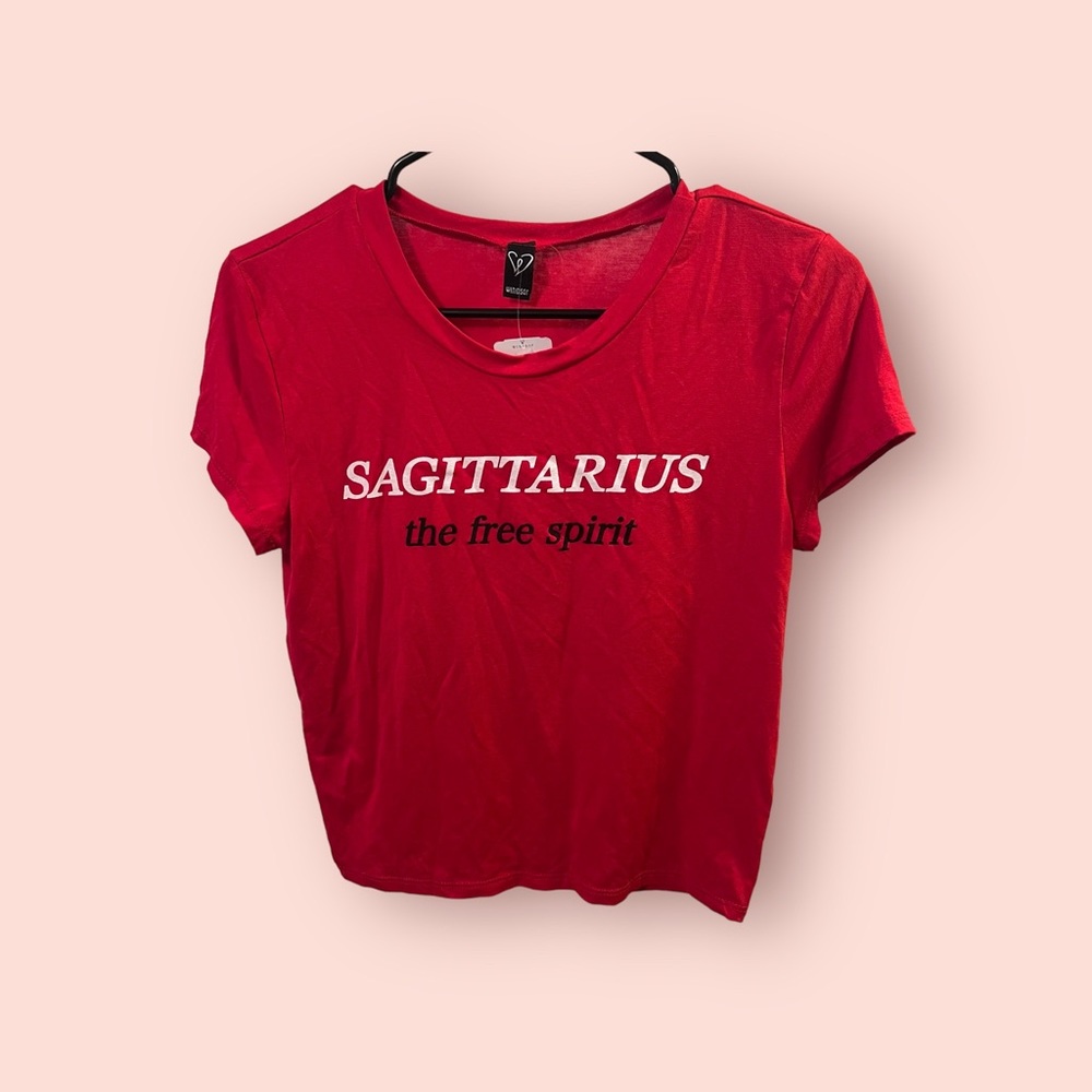NWT SAGITTARIUS CROPPED TEE